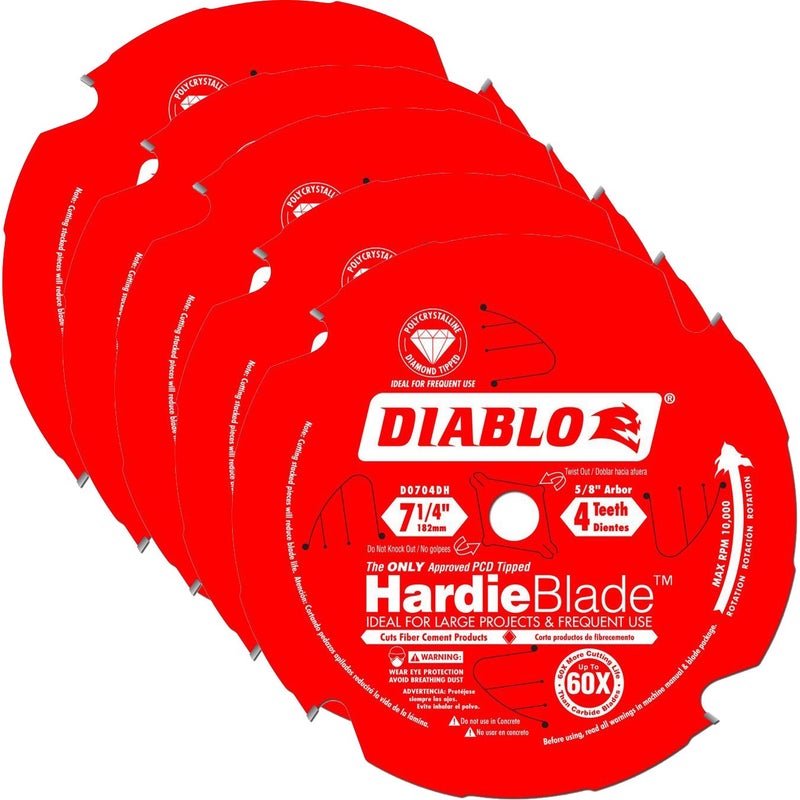 freud Diablo D0704DH 7-1/4" PCD Tipped Diablo Circular Saw HardieBlade - Image 1
